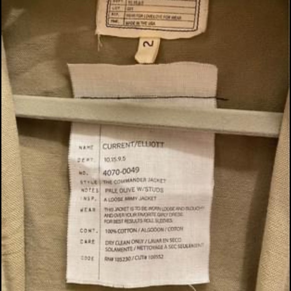 great condition! worn very minimally. Current/Elliott commander jacket for women - Picture 2 of 3